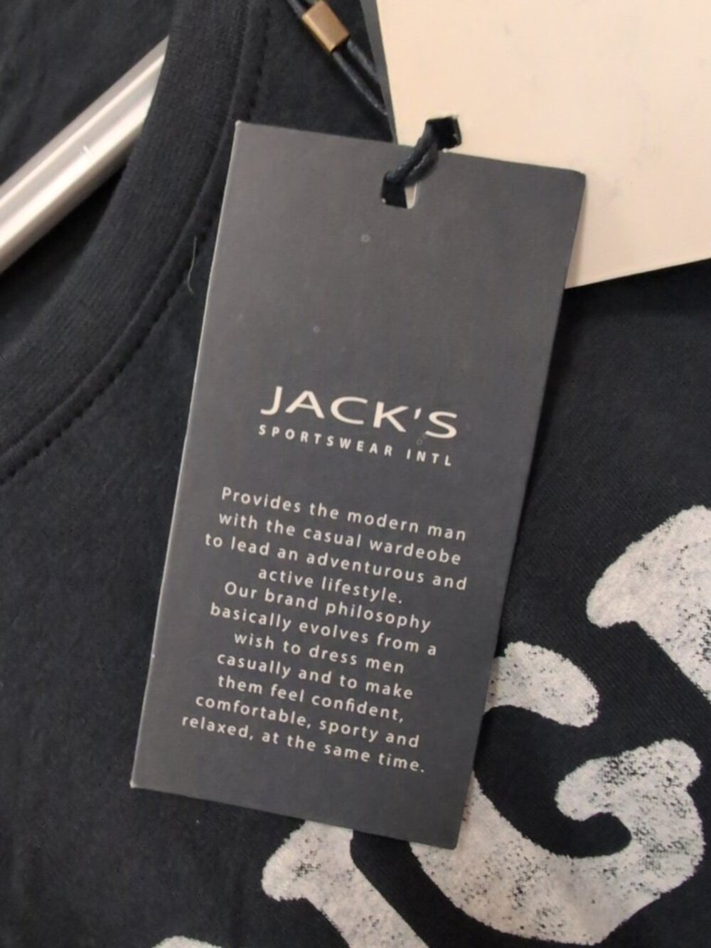 Jacks Sportswear INTL Shirt Mens 3XL Navy Short Sleeve Graphic Tee Christmas NWT - Picture 5 of 11
